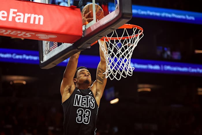 Brooklyn Nets center Nic Claxton